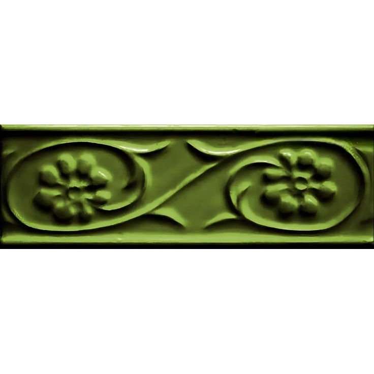 Cevica Metro С000283064 PR5X15VIC_Petalos Verde Vic 5*15 Border 5x15 cm, Spain - photo 1 Cevica Metro С000283064 PR5X15VIC_Petalos Verde Vic 5*15 Border 5x15 cm, Spain - photo 1