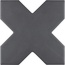 Cevica New York С000615368 00000022315_NewYorkCross13,6X13,6Black carreau mural 13,6x13,6 cm, Espagne, monocolore - photo 1