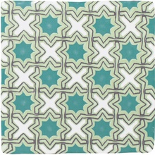 Cevica Provenza С000419815 13X13PRDALHKI_Dec.Alhambra Kiwi 13*13 Decoratie 13x13 cm, Spanje, craquelé - foto 1 - foto 1
