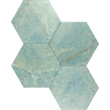Cevica Rock Star С000610172 00000023908_ROCK STAR GREEN MARBLE 14X16 (HEX.) gres porcelanato 14x16 cm, Espanha, outros tipos de mármore - foto 1 - foto 1