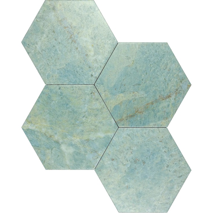 Cevica Rock Star С000610172 00000023908_ROCK STAR GREEN MARBLE 14X16 (HEX.) gres porcelánový 14x16 cm, Španělsko, ostatní druhy mramoru - fotografie 1 Cevica Rock Star С000610172 00000023908_ROCK STAR GREEN MARBLE 14X16 (HEX.) gres porcelánový 14x16 cm, Španělsko, ostatní druhy mramoru - fotografie 1
