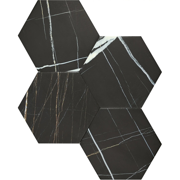Cevica Rock Star С000610174 00000023907_ROCK STAR SAHARA NOIR 14X16 (HEX.) grès cérame 14x16 cm, Espagne, autres types de marbre - photo 1 Cevica Rock Star С000610174 00000023907_ROCK STAR SAHARA NOIR 14X16 (HEX.) grès cérame 14x16 cm, Espagne, autres types de marbre - photo 1