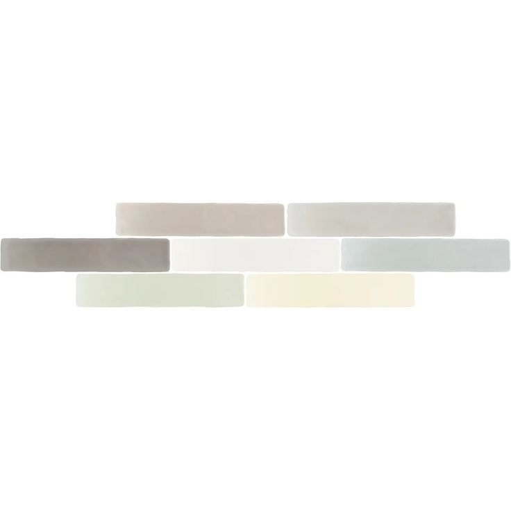 Cevica Rustic С000359559 5X25RUSMIX_Rustic Mix (White, Ivory, Tiramisu, Acqua Green, Blue, Light Grey, Grey) 5*25 wall tile 5x25 cm, Spain - photo 1 Cevica Rustic С000359559 5X25RUSMIX_Rustic Mix (White, Ivory, Tiramisu, Acqua Green, Blue, Light Grey, Grey) 5*25 wall tile 5x25 cm, Spain - photo 1