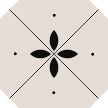 Cevica Tender С000533960 00000022336_Tender Dec.4 Black&White gres porcelanato 20x20 cm, Espanha - foto 1 - foto 1