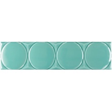 Cevica Waves С000585279 24390_Waves Circle Seafoam 11,25×45 azulejo de parede 11,25x45 cm, Espanha, monocromático - foto 1 - foto 1