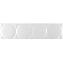 Cevica Waves С000585280 24387_Waves Circle White 11,25×45 azulejo de parede 11,25x45 cm, Espanha, monocromático - foto 1 - foto 1