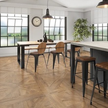 Cicogres Aspen 15,3x58,9, glaserad keramisk granit, Spanien, trä - interiörfoto 1 - foto 4