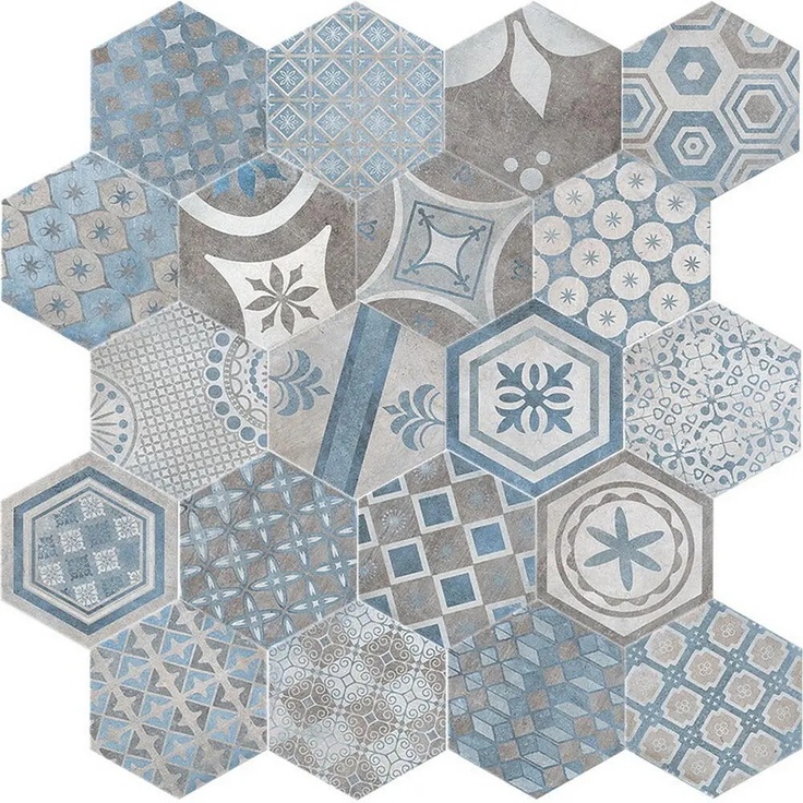 Cir New Orleans С000321446 1049600_Esag.FrenchQ.Bourbon24x27,7 porcelain tile 24x27,7 cm, Italy, hydraulic - photo 1 Cir New Orleans С000321446 1049600_Esag.FrenchQ.Bourbon24x27,7 porcelain tile 24x27,7 cm, Italy, hydraulic - photo 1