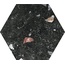 Codicer Sonar С000540726 SONAR DARK HEX 25 porcelain tile 22x25 cm, Spain, terrazzo - photo 1
