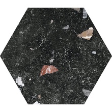 Codicer Sonar С000540726 SONAR DARK HEX 25 porcelain tile 22x25 cm, Spain, terrazzo - photo 1 - photo 1