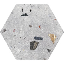 Codicer Sonar Silver Hexagonal porcelain tile 22x25 cm, Spain, concrete  - photo 1 - photo 1