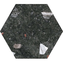 Codicer Sonar Dark Hex porcelain tile 22x25 cm, Spain, stone  - photo 1 - photo 1