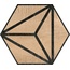 Codicer Tribeca С000431090 HEX 25 TRIBECA BROWN porcelain tile 22x25 cm, Spain, wood look - photo 1