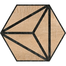 Codicer Tribeca С000431090 HEX 25 TRIBECA BROWN porcelain tile 22x25 cm, Spain, wood look - photo 1 - photo 1