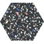 Codicer Venice Hex 25 С000435176 VENICE DARK COLORS HEX25 porcelain tile 22x25 cm, Spain, terrazzo - photo 1