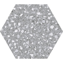 Codicer Venice Hex 25 С000480086 HEX 25VENICE SILVER RD3 porcelain tile 22x25 cm, Spain, terrazzo - photo 1 - photo 1