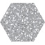 Codicer Venice Hex 25 С000435175 VENICE SILVER HEX25 porcelain tile 22x25 cm, Spain, terrazzo - photo 1