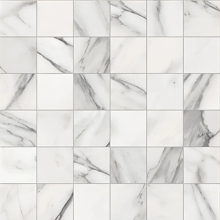 Cotto Petrus Vision С000558750 VSN119_Mosaic Calacatta Grey 30x30 Mosaïque 30x30 cm, Italie, marbre calacatta - photo 1 Cotto Petrus Vision С000558750 VSN119_Mosaic Calacatta Grey 30x30 Mosaïque 30x30 cm, Italie, marbre calacatta - photo 1