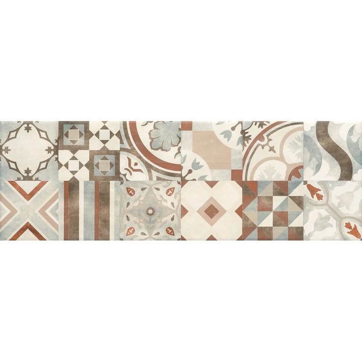 Cristacer (Cristal Ceramicas) Ainhoa С000550270 Ainhoa Decor Taupe vægflise 25x75 cm, Spanien, imitation af hydraulisk flise - foto 1 Cristacer (Cristal Ceramicas) Ainhoa С000550270 Ainhoa Decor Taupe vægflise 25x75 cm, Spanien, imitation af hydraulisk flise - foto 1