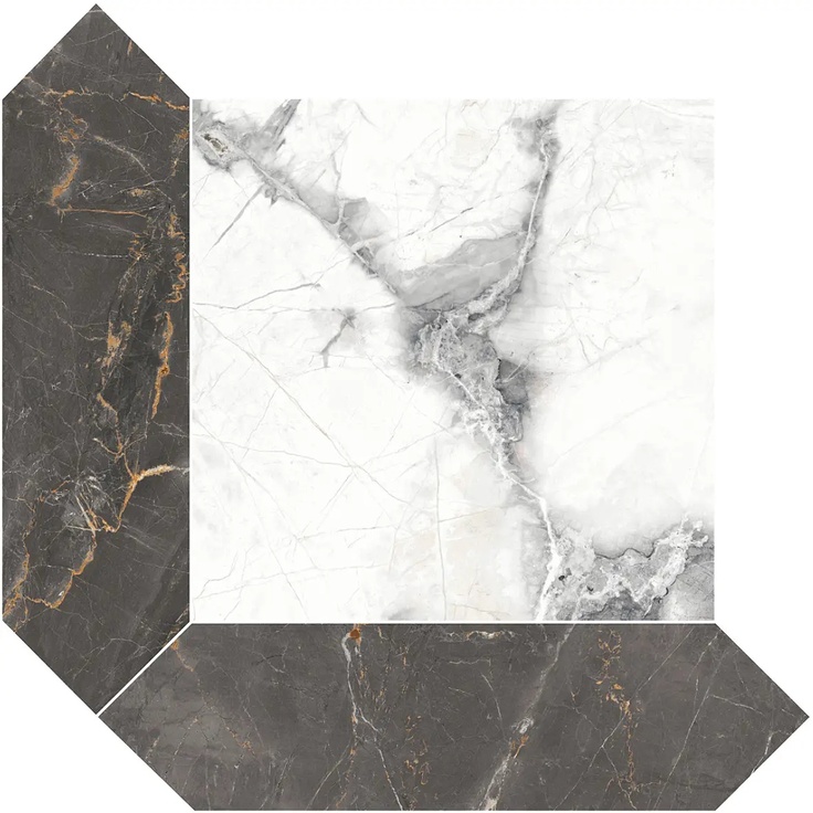 Dado Charme 304187 Mosaico Cassettone Invisible Grey Black Mozaika 31x31 cm, Itálie, ostatní druhy mramoru - fotografie 1 Dado Charme 304187 Mosaico Cassettone Invisible Grey Black Mozaika 31x31 cm, Itálie, ostatní druhy mramoru - fotografie 1