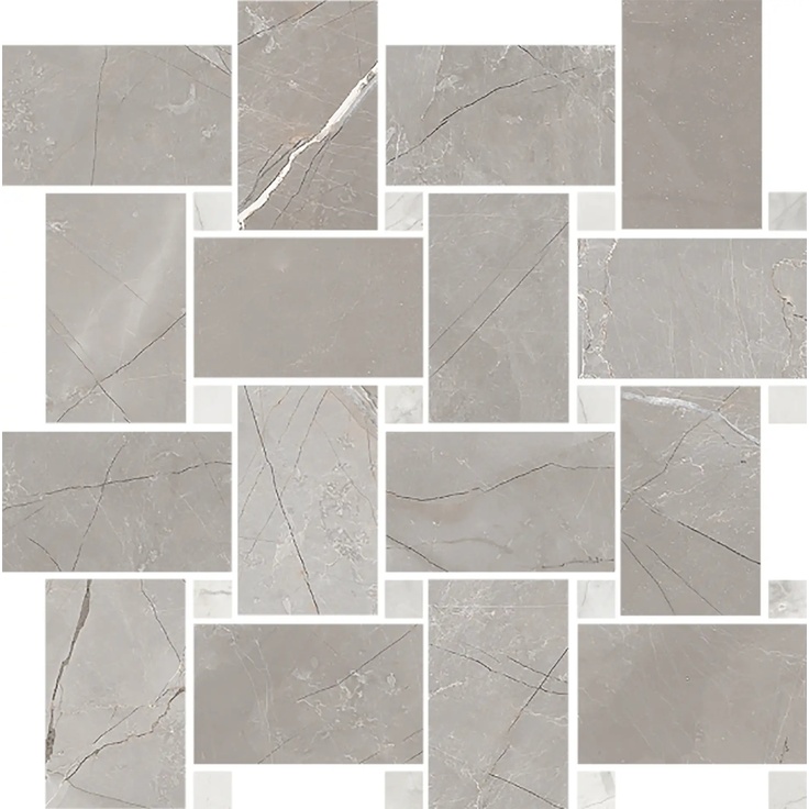 Del Conca Boutique С000407127 G3BO05INS_HBO5 Amani Intreccio Shine 30x30 Mosaic 30x30 cm, Italy, other types of marble - photo 1 Del Conca Boutique С000407127 G3BO05INS_HBO5 Amani Intreccio Shine 30x30 Mosaic 30x30 cm, Italy, other types of marble - photo 1
