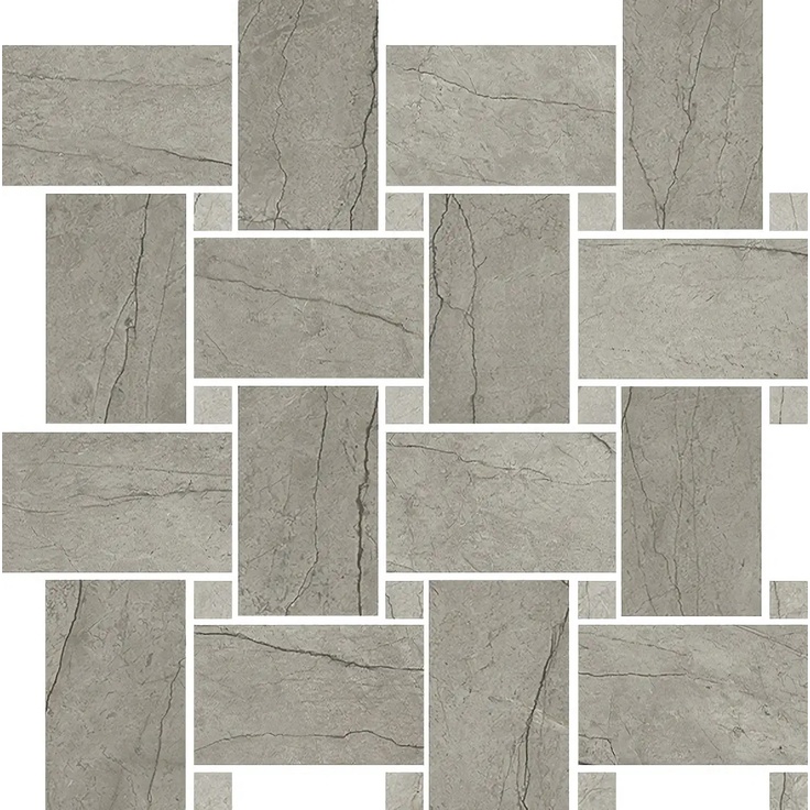 Del Conca Boutique С000553151 G3BO15INS_Intreccio HBO15 Silver Shine 30x30 Mosaic 30x30 cm, Italy, other types of marble - photo 1 Del Conca Boutique С000553151 G3BO15INS_Intreccio HBO15 Silver Shine 30x30 Mosaic 30x30 cm, Italy, other types of marble - photo 1