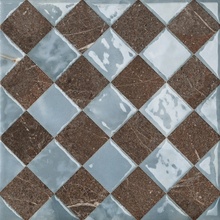 Del Conca Dimore С000630697 20DI09FLO_DIMORA FLORIANA MARRONE IMPERIALE / DI 20X20 porcelain tile 20x20 cm, Italy, onyx - photo 1 - photo 1