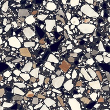 Del Conca Frammenti С000461603 20FR08MA_FR 08/NERO MACRO 20X20 posliinilaatta 20x20 cm, Italia, terrazzo - kuva 1 - kuva 1
