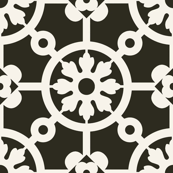 Del Conca Paris С000405387 20PR00YNA_Bercy Nero 20x20 porcelain tile 20x20 cm, Italy, hydraulic - photo 1 Del Conca Paris С000405387 20PR00YNA_Bercy Nero 20x20 porcelain tile 20x20 cm, Italy, hydraulic - photo 1