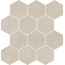 Del Conca Timeline С000481932 G3TL11ES_Esagoni Htl11 Beige_30x34 Mosaic 30x34 cm, Italy, concrete look - photo 1