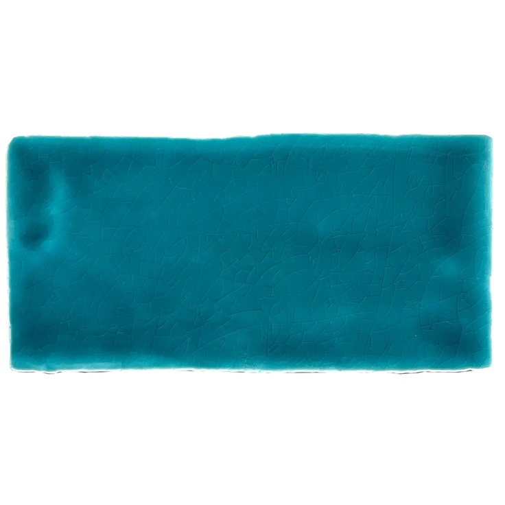 Dreamtile Handmade H.M Crackle. Aquamarine glossy wall tile 7,5x15 cm, Spain, crackle - photo 1 Dreamtile Handmade H.M Crackle. Aquamarine glossy wall tile 7,5x15 cm, Spain, crackle - photo 1