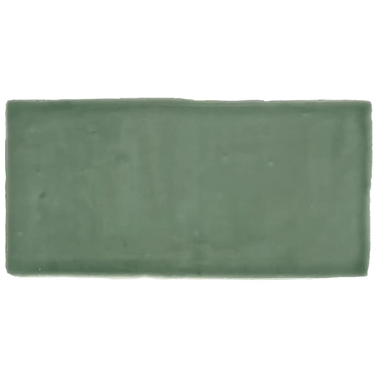 Dreamtile Handmade H.M Green glossy wall tile 7,5x15 cm, Spain - photo 1 Dreamtile Handmade H.M Green glossy wall tile 7,5x15 cm, Spain - photo 1