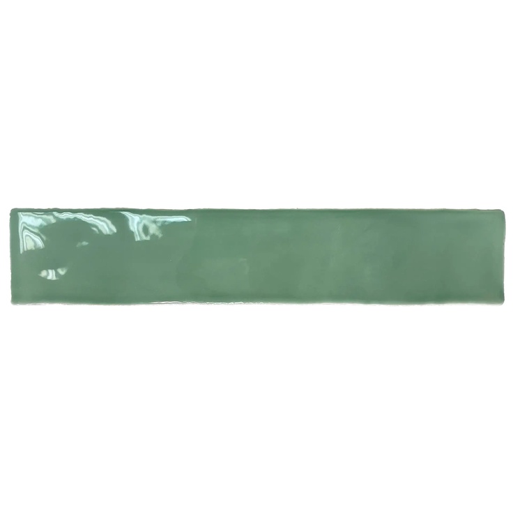 Dreamtile Handmade H.M Green glossy wall tile 5x25 cm, Spain - photo 1 Dreamtile Handmade H.M Green glossy wall tile 5x25 cm, Spain - photo 1