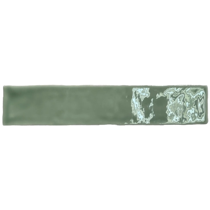 Dreamtile Handmade H.M Light Green glossy wall tile 5x25 cm, Spain - photo 1 Dreamtile Handmade H.M Light Green glossy wall tile 5x25 cm, Spain - photo 1
