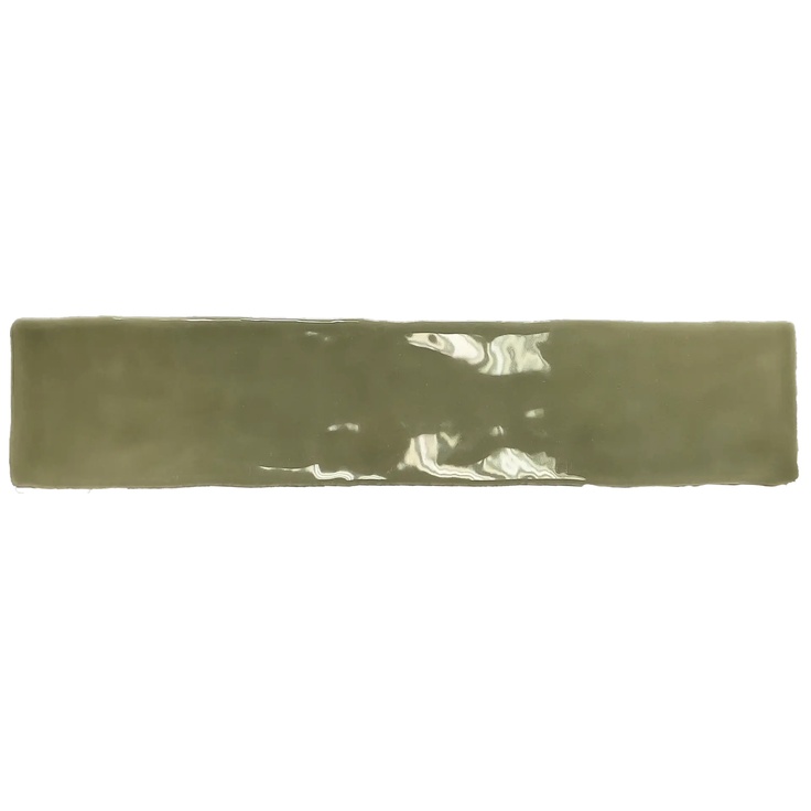 Dreamtile Handmade H.M Olive Green glossy azulejo de pared 5x25 cm, España - foto 1 Dreamtile Handmade H.M Olive Green glossy azulejo de pared 5x25 cm, España - foto 1
