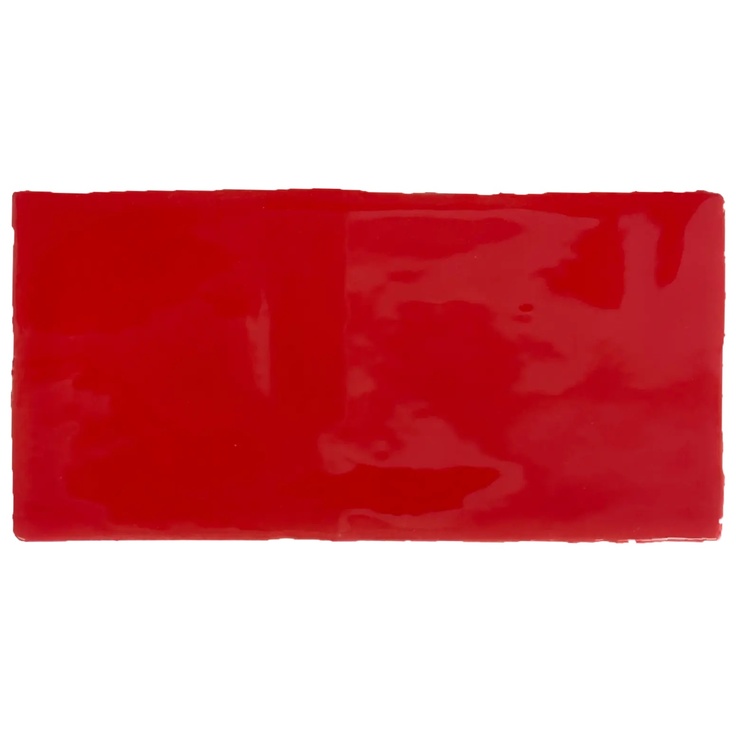 Dreamtile Handmade H.M Red glossy stěnová dlaždice 7,5x15 cm, Španělsko - fotografie 1 Dreamtile Handmade H.M Red glossy stěnová dlaždice 7,5x15 cm, Španělsko - fotografie 1