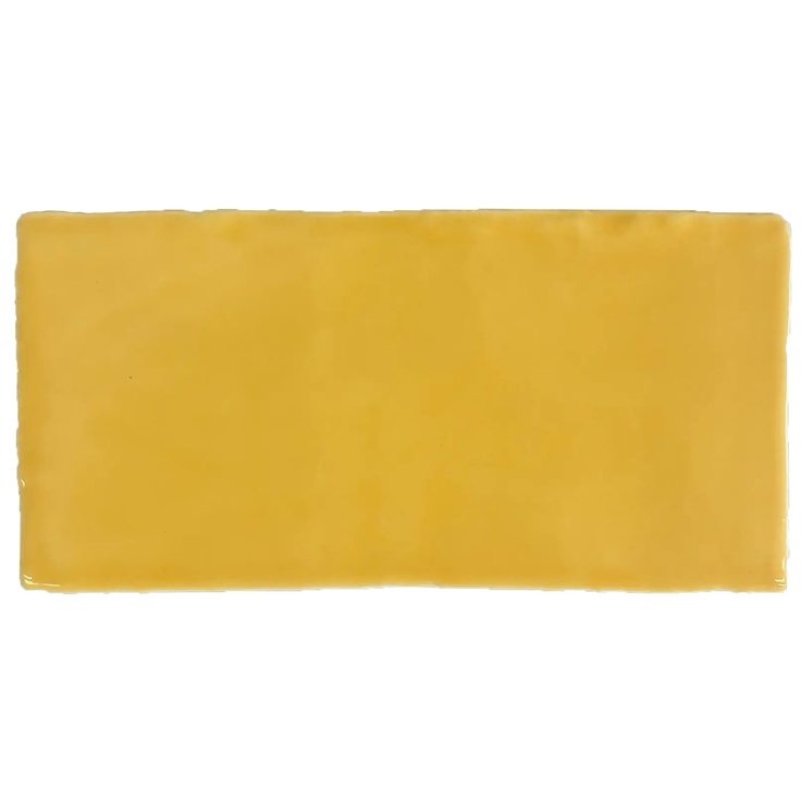 Dreamtile Handmade H.M Yellow glossy väggplatta 7,5x15 cm, Spanien - foto 1 Dreamtile Handmade H.M Yellow glossy väggplatta 7,5x15 cm, Spanien - foto 1