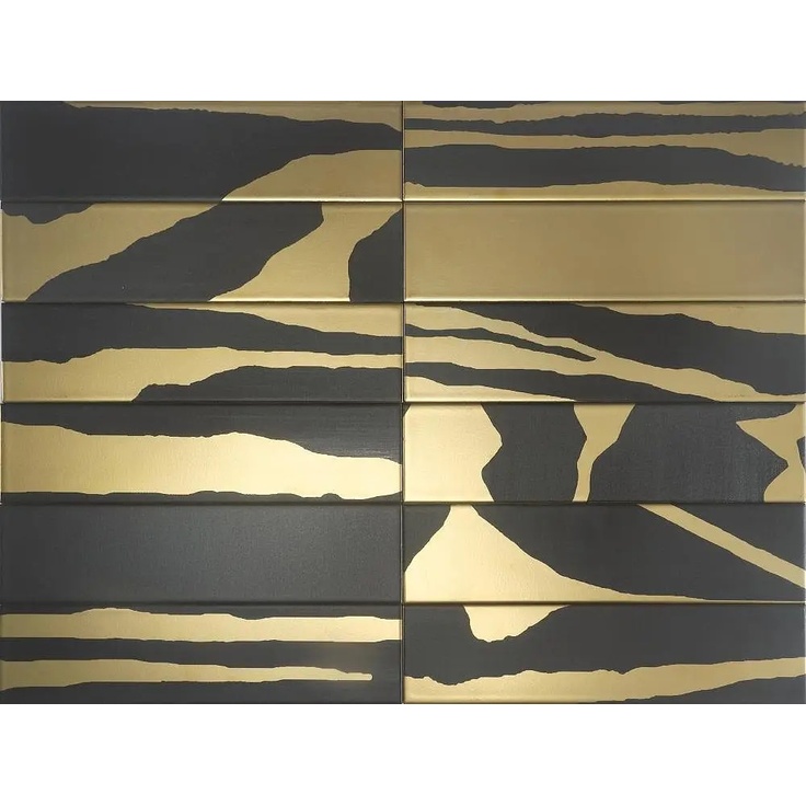 Dune Flat Deluxe 188721 Savannah Black&Gold 7,5*30 Decor 7,5x30 cm, Spain, gold and precious metals - photo 1 Dune Flat Deluxe 188721 Savannah Black&Gold 7,5*30 Decor 7,5x30 cm, Spain, gold and precious metals - photo 1