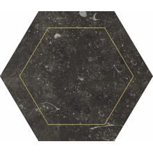 Edimax Astor Concert С000526372 B237_BlackEsagonoDec.Gold Dekor 14,5x16,7 cm, Włochy, inne rodzaje kamienia - zdjęcie 1 - zdjęcie 1