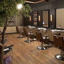 Edimax Astor Groove 20x120, glazed porcelain stoneware, Italy, wood look - interior photo 1 - photo 2