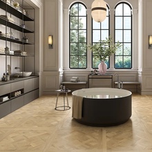 Edimax Astor Groove 20x120, glazed porcelain stoneware, Italy, wood look - interior photo 1 - photo 1