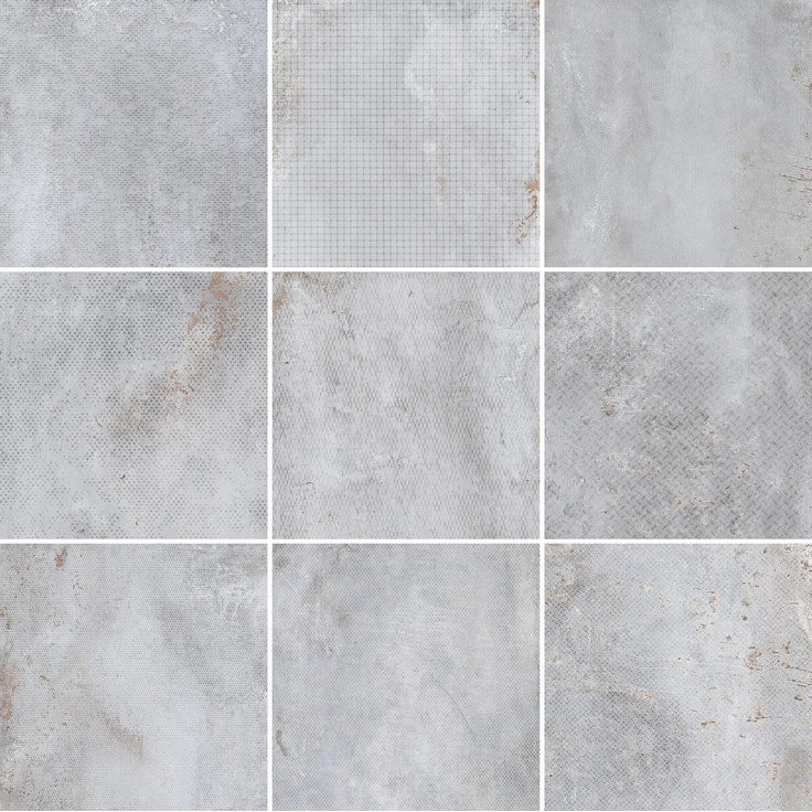 Edimax Astor Melt С000509930 7ME9_Pewter Dec. 60x60 granitkeramik 60x60 cm, Italien, metallimitation - foto 1 Edimax Astor Melt С000509930 7ME9_Pewter Dec. 60x60 granitkeramik 60x60 cm, Italien, metallimitation - foto 1