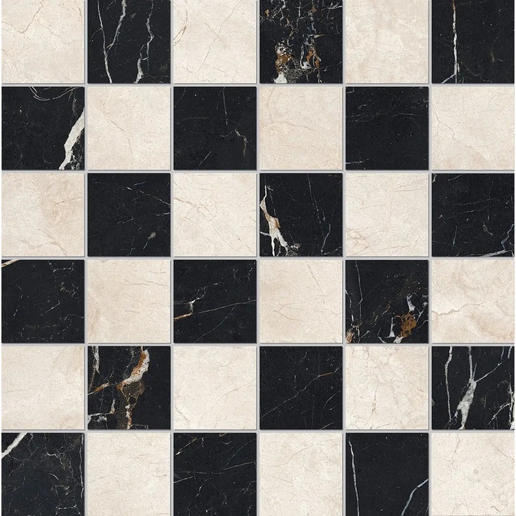 Edimax Astor Reve С000619605 NQ54_BEIGE - NOIR mosaico chess 5x5 Mosaïque 30x30 cm, Italie, autres types de marbre - photo 1 Edimax Astor Reve С000619605 NQ54_BEIGE - NOIR mosaico chess 5x5 Mosaïque 30x30 cm, Italie, autres types de marbre - photo 1