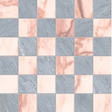Edimax Astor Reve NQ18 Rose - Gris Chess Mosaico 30x30 cm, Itália, efeito mosaico - foto 1 - foto 1