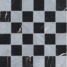 Edimax Astor Reve NQ53 Gris - Noir Chess Mosaico 30x30 cm, Itália, efeito mosaico - foto 1 - foto 1