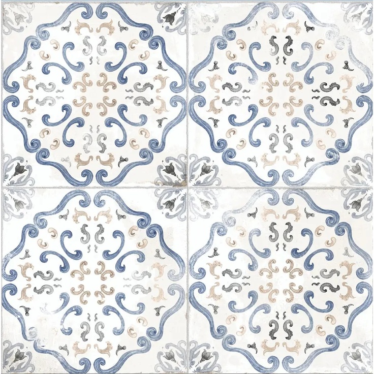 El Molino Alice Azul 58*58 gres porcelánový 58x58 cm, Španělsko - fotografie 1 El Molino Alice Azul 58*58 gres porcelánový 58x58 cm, Španělsko - fotografie 1