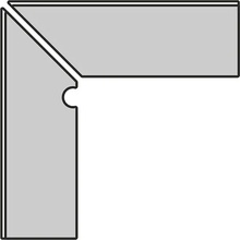 Emilceramica On Square С000412707 E9F1_Lavagna Nat. Rett 7,5x60 Spezialelement 7,5x60 cm, Italien, unter beton - Foto 1 - Foto 1