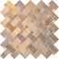 Emilceramica Tele di Marmo Lumia С000615764 ENA8_30X30TdmlIntrecciGoldenAmbraFullLappato Mosaico 30x30 cm, Itália, outros tipos de mármore - foto 1