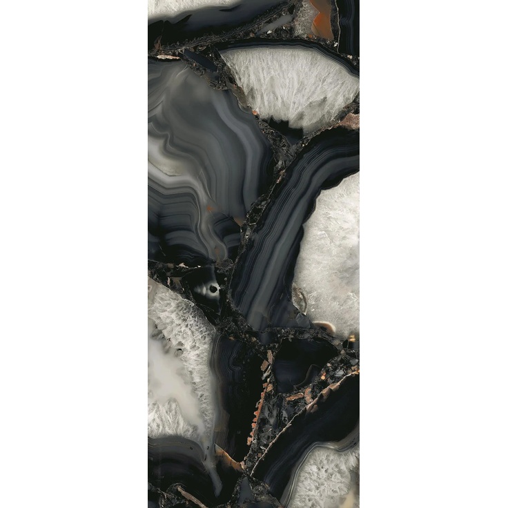 Emilceramica Tele di Marmo Precious С000586124 ELMK_120X278TdmpAgateBlackFullLappato6,5MmRt Керамогранит 120x278 см, Италия, агат - фото 1 Emilceramica Tele di Marmo Precious С000586124 ELMK_120X278TdmpAgateBlackFullLappato6,5MmRt Керамогранит 120x278 см, Италия, агат - фото 1