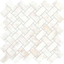 Emilceramica Tele di Marmo Precious С000586150 ELVG_30X30TdmpIntrecciCrystalWhiteSilktech Mosaic 30x30 cm, Italy, other types of marble - photo 1 - photo 1